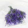 6 Bundles Fake Greenery Plants Faux Bouquets Artificial Lavender Flowers Outdoors Indoor UV Resistant Plastic for Outdoor Home Garden Porch Decoration