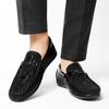 Luxury Brand Men's Comfortable Top Layer Cowhide Classic Black Loafers Fashionable New Men's Breathable Casual Leather Shoes