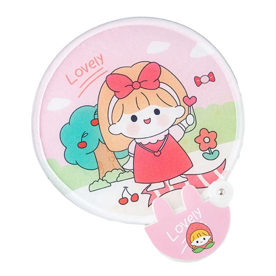 Прекрасное круглое украшение с различными узорами, жаркое лето, охлаждающий детский складной вентилятор, товары для дома