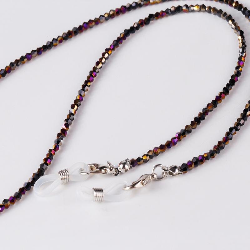 Модные бусины Маска Очки Двойного назначения Шнурок Хрустальные плетеные бусины Цепочка для очков Цепочка для маски Ожерелье Ювелирные изделия Цепочка для наушников EMA