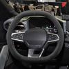 Для Dacia Duster P1310 Гибрид Замшевая Накладка на Руль Автомобиля Декоративная Обертка на Ручку Оплетка на Руль Аксессуары для Интерьера