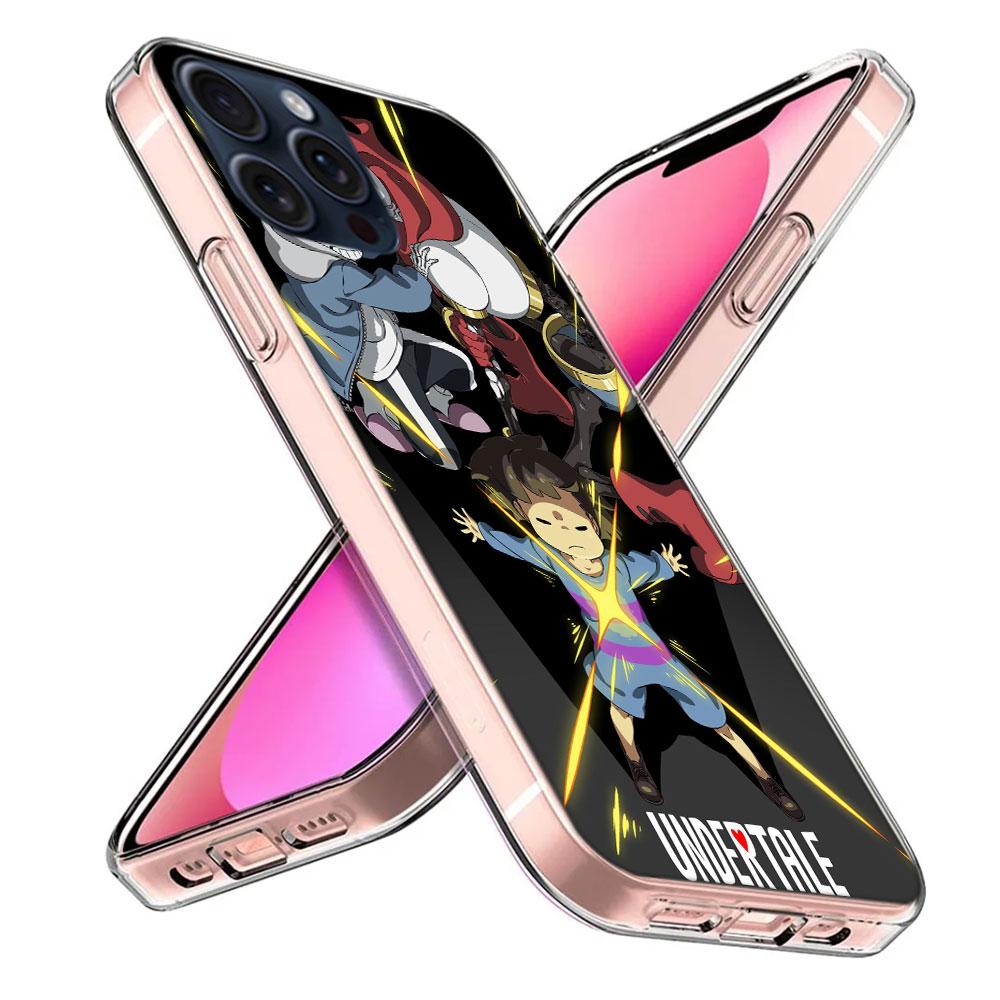 Арт из главы Undertale Прозрачный чехол для телефона For Iphone 17 Air 16 Pro Max 15 Pro 14 Plus 17E 16E 11 13 12 Mini Чехлы Fundas Cell