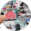 50 ШТ. Инженерные Программирование Сетевые Кодирование Хакерские Наклейки DIY Ноутбуки Бутылки для Воды Телефоны Декоративные Наклейки Идеально для Подарка