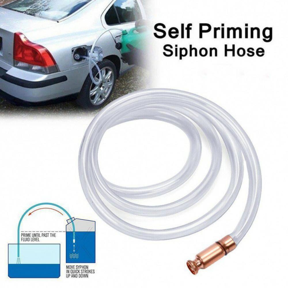 1.8m Siphon Hose Multipurpose Self Priming Pump Fuel Transfer Pump Shaker Siphon for Gasoline Fuel Water