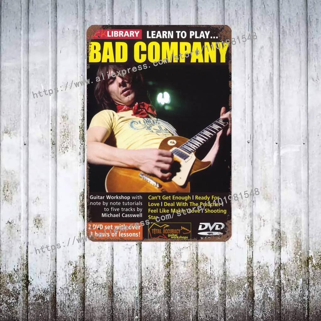 Bad Company Band металлический декор постер винтажная жестяная табличка металлическая табличка декоративная табличка для паба бара мужской пещеры клуба настенное украшение