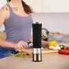 Electric Pepper And Salt Grinder Battery Powered Automatic Spice Mill with Adjustable Coarseness LED Light Kitchen Gadget