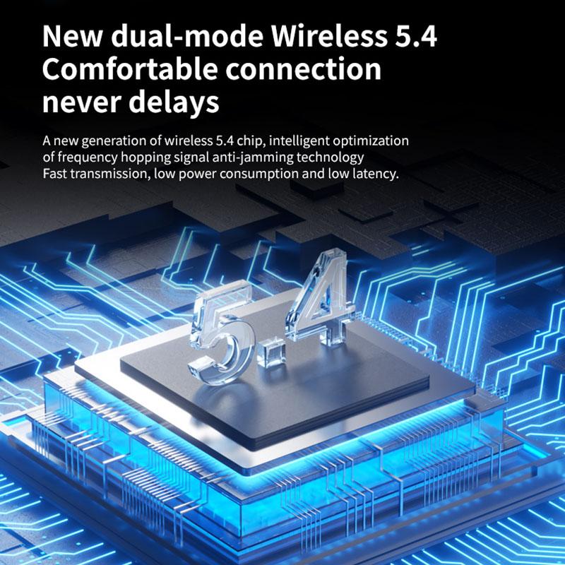 Беспроводные наушники с заушным креплением, безболезненная спортивная гарнитура Hi-Fi с шумоподавлением, стерео звук, музыка с HD микрофоном, низкая задержка, водонепроницаемые