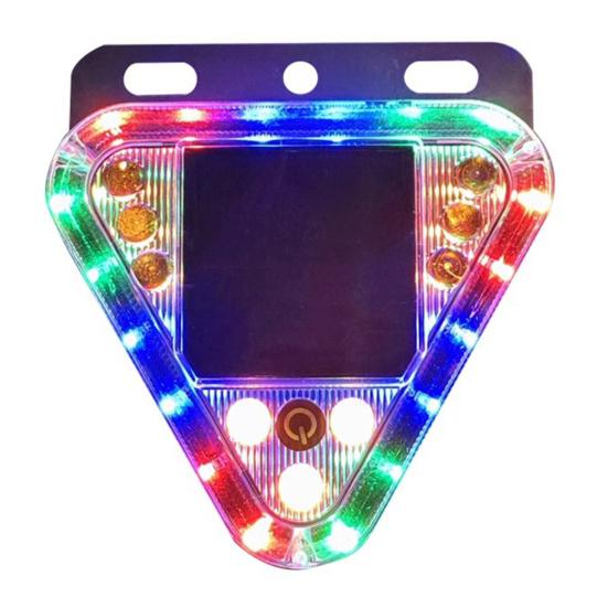 Треугольный солнечный предупреждающий световой сигнал, режимы, регулируемый, водонепроницаемый, супер яркий светодиодный мигающий фонарь, автомобильный прицеп, грузовик, задний мигающий фонарь, предупреждающий свет безопасности