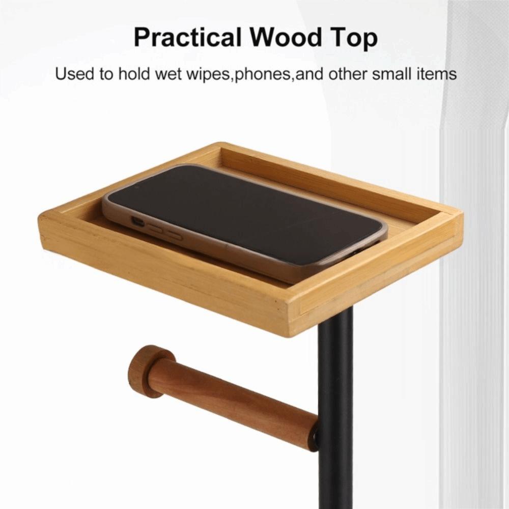 With Toilet Brush Toilet Brush And Paper Stand Freestanding Tissue Dispenser Bedroom