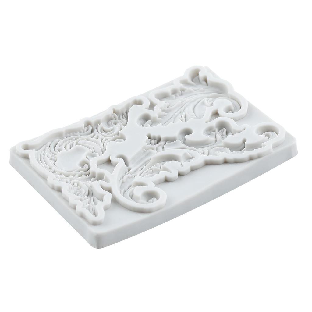 Барокко Силиконовые формы Завитки Свиток Кружево Форма для мастики Инструменты для украшения торта Топпер для кекса Конфета Шоколад Паста для лепки
