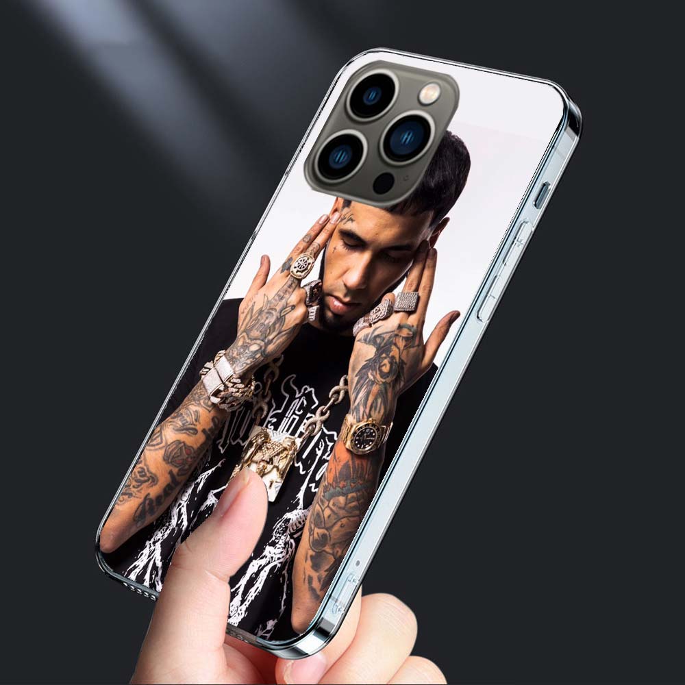 Чехол для телефона рэпера A-Anuel AA Real для Iphone 16E 15 Pro 14 Plus 17E 16 17 Pro Max Air 11 12 13 Mini Ударопрочный Capa Милый Cove