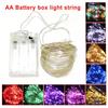 LED String Light 10M 5M 2M Fairy Lights Home Christmas  2024 Wedding Party Decor By 3*AA Battery Operated
