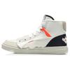 Li Ning CF Fabric Synthetic Leather Wear Resistant Breathable High Top Skate Shoes Men Skate Shoes White AGCR079-2