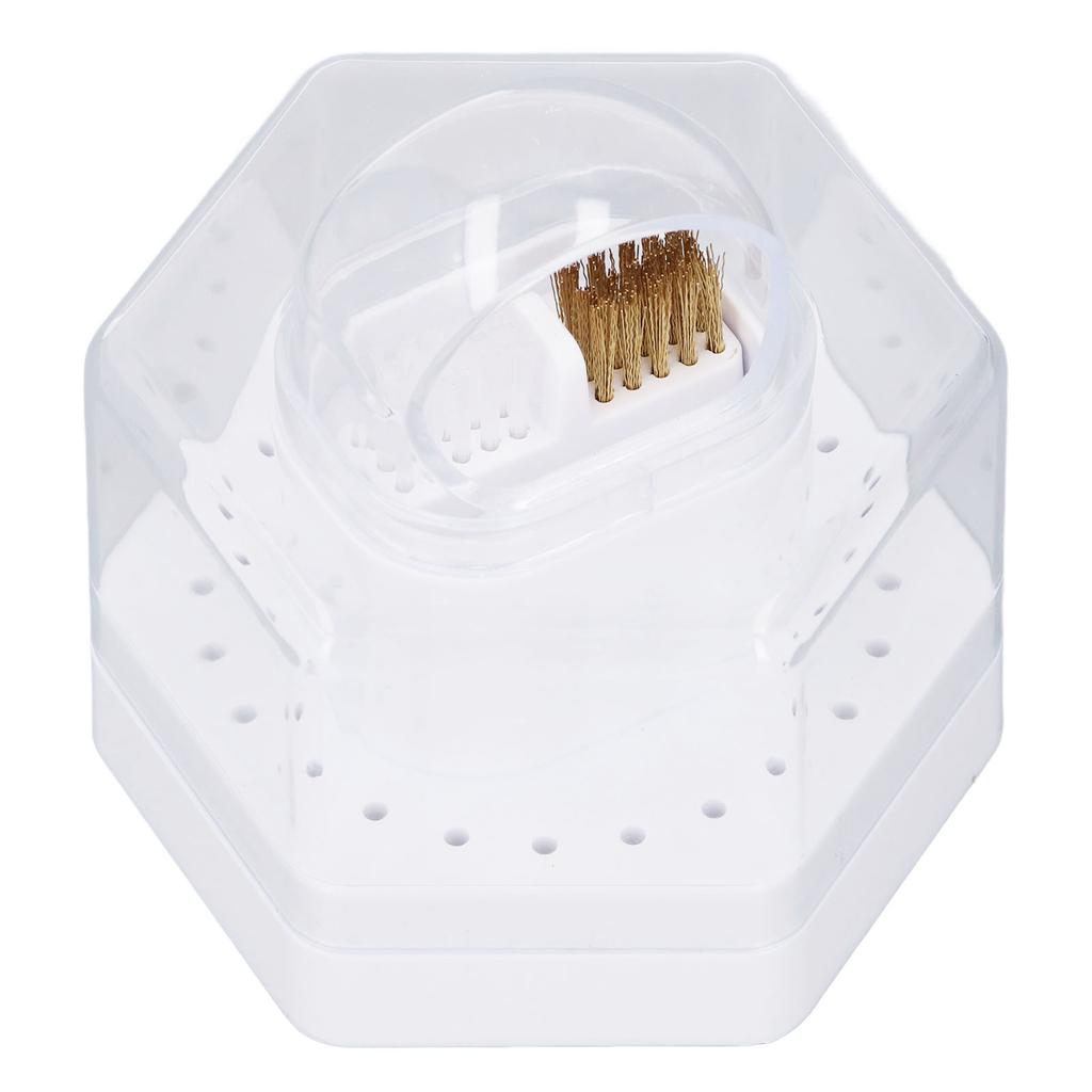 Футляр для чистки сверл для ногтей 24 отверстия многофункциональная подставка для сверл для ногтей дисплей для хранения B