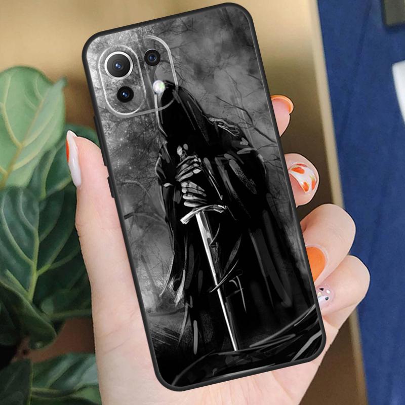Чехол-череп Жнеца Смерти для Xiaomi 15 14 Ultra 13T 14T 15T Pro 17 Pro Max POCO F8 F7 F5 F6 X5 X6 X7 Pro Чехол