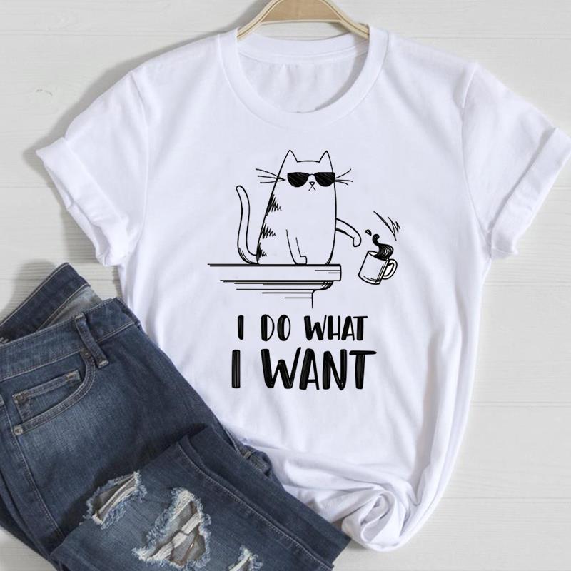 Футболка с графическим принтом, повседневная футболка с принтом домашних животных, собак, кошек, друзей, тренд, летний топ с короткими рукавами, женская женская футболка, женская модная футболка