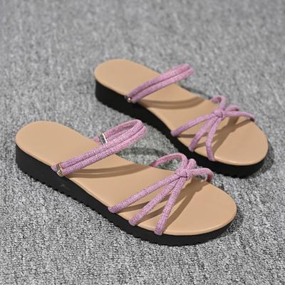 Модные женские балетки, тапочки, модные повседневные шлепанцы, 2025 лето, новая обувь, дизайнерские элегантные слингбэки, шлепанцы для пляжа, женские сандалии