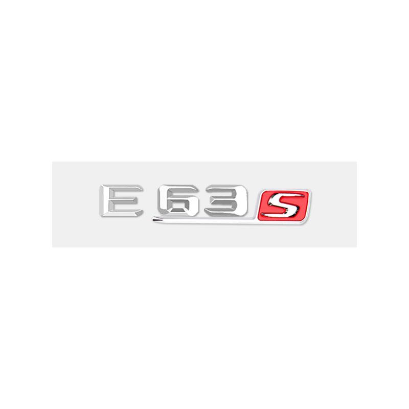 E63S logo badge car stickers for Mercedes Benz E63 refitted Eclass 6.3AMG fender side labelflag new old rear trunk displacement IY0