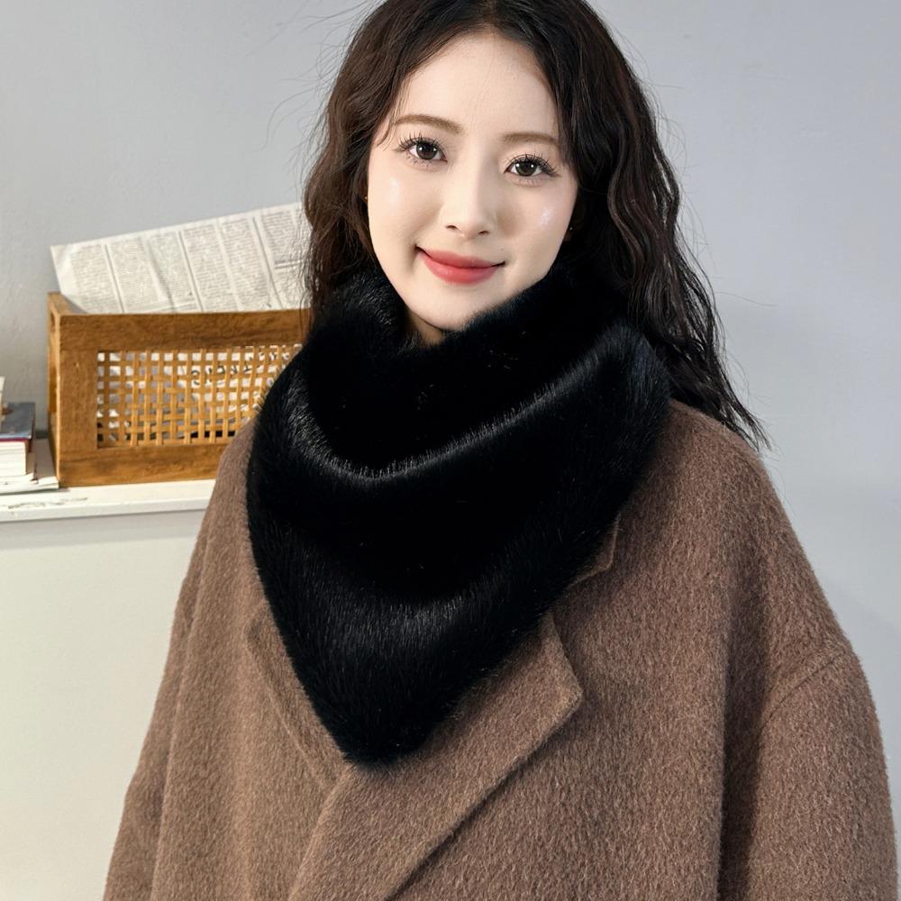 Long Wrap Faux Fur Scarf Soft Plush Faux Fur Neck Scarf New Neck Warmer Women