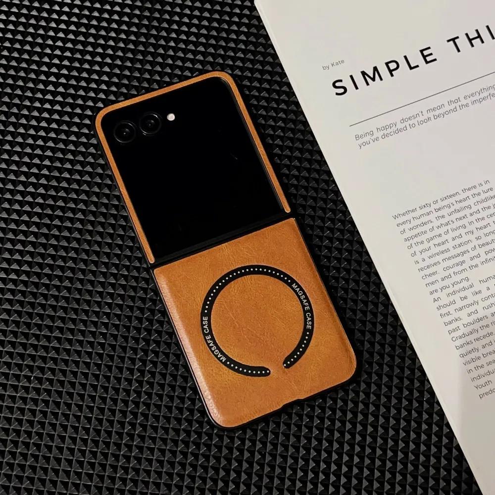 Ретро кожаный чехол для телефона Motorola Razr 60 50 40 Ultra Moto Razr 60 50 40 Магнитная крышка Защитный