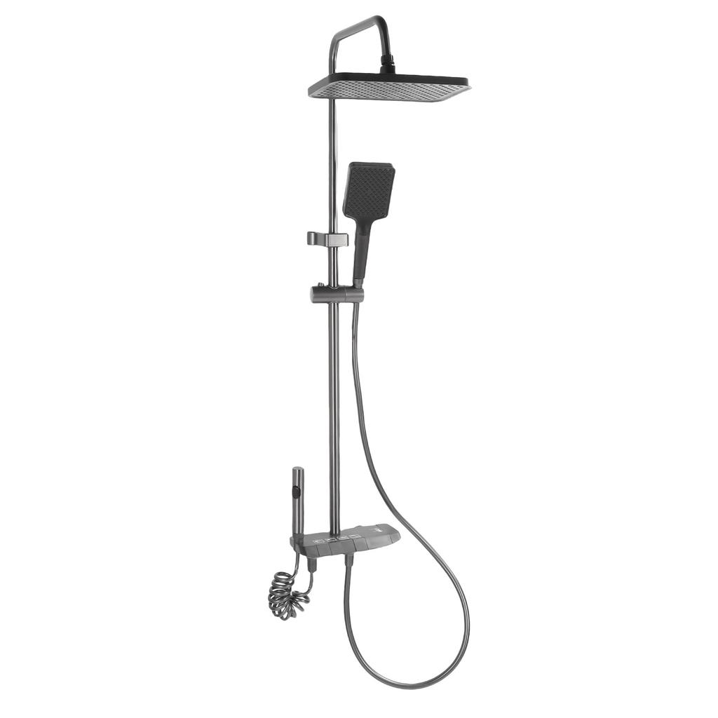 Термостатическая душевая система Набор душевого смесителя высокого давления с дождевой душевой лейкой и ручным душем