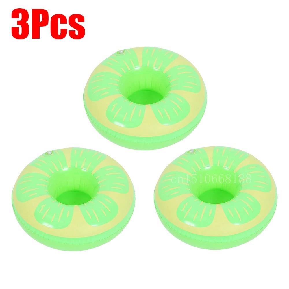 1-5Pcs Floating Cup Inflatable Flamingo Drinks Cup Holder Pool Float Bar Coasters Floatation Devices Pink Toy Drink Holder