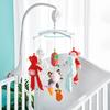 Baby Crib Hanging Rattle Toys Holder with Classic Music Clockwork Driver Mechanical Sound Rotating Hook Switch Slider Stroller Accessories