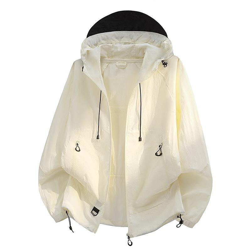 Couples mountain sunscreen clothing summer new ice silk light outdoor UV protection men's and women's skin clothing breathable jacket