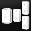 Wireless Self-Powered Doorbell with Remote Chime and Elderly Button, Three-in-One Design for Long-Distance Use
