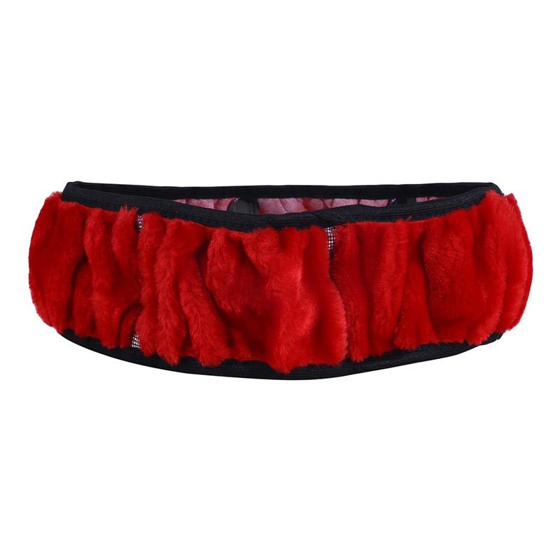 Автомобильный плюшевый чехол на руль без эластичного внутреннего кольца