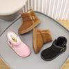 Children's Snow Boots Winter New Girls Fleece Warm Cotton Boots Boys Thickened Short Boots