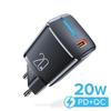 QOOVI PD 20 Вт Мини USB Type C Зарядное устройство Быстрая зарядка Сетевой адаптер Quick Charge 3.0 PD Для iPhone Xiaomi Samsung