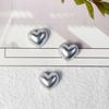 10 шт. Корейские Ins Шикарные Серебряные Аксессуары в Форме Сердца - Милые Ручной Работы Заколки для Волос Девочки DIY Плоская Обратная Сторона Декор Чехлы для Телефонов Одежда Рукоделие