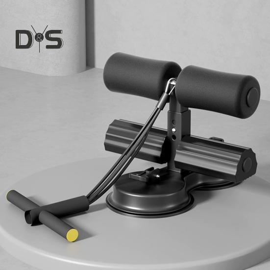 Sit Up Bar с мощными присосками, эластичная лента, регулируемый напольный держатель для скручиваний, удобный для использования на полу, вспомогательное устройство для пресса