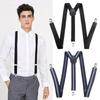 Регулируемые крепкие зажимы Y-образной формы для мужчин, подтяжки для брюк, подтяжки для брюк