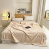 Simple Pink Solid Color Throw Blanket Luxury Warm Cozy Velvet Blanket for Home Sofa Bed All Seasons Travel Camping Blanket