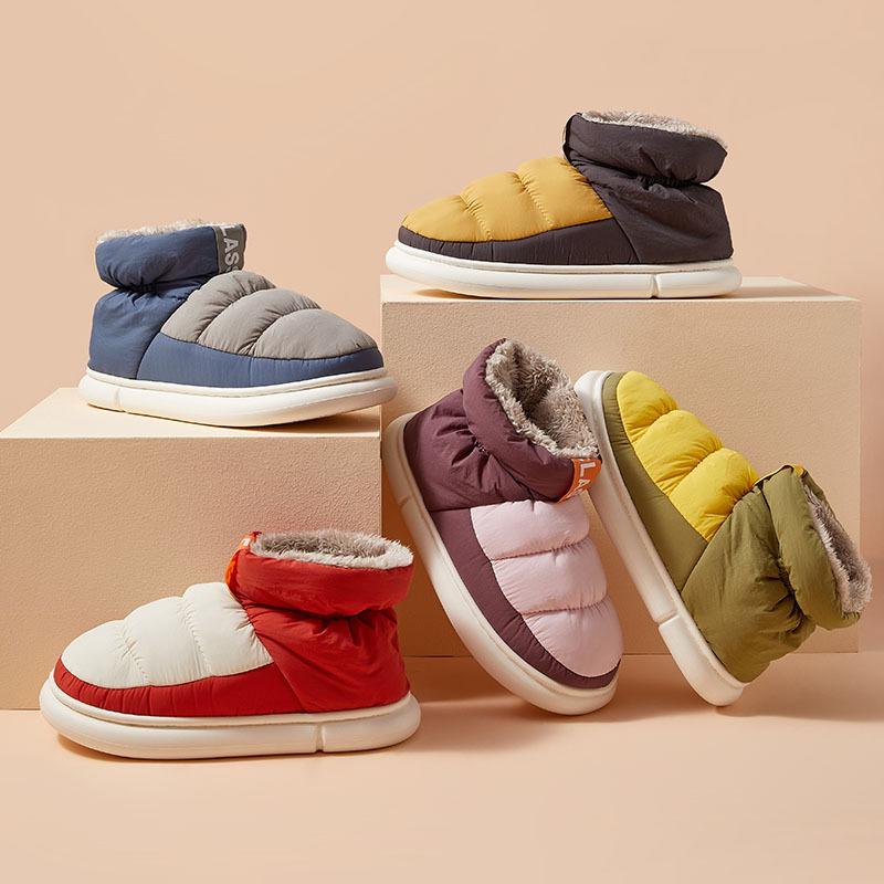 Зимняя обувь для мужчин Ботинки Slip On Warm FurWinter Кроссовки мужские зимние ботинки Водонепроницаемые ботильоны Chaussure Homme Мужская обувь