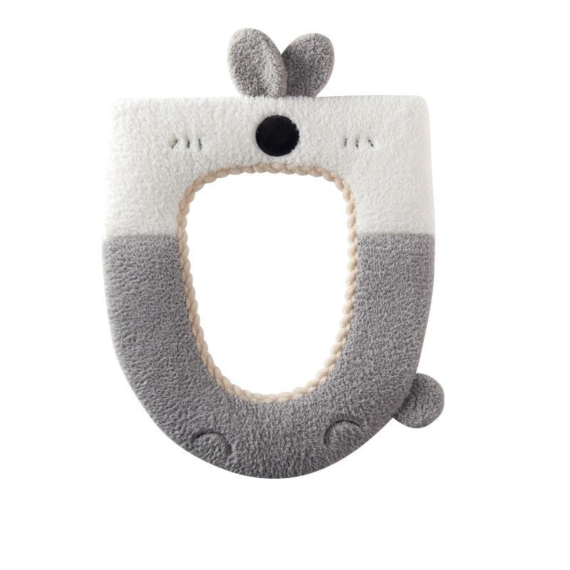 Чехол на сиденье унитаза, мягкий теплый моющийся коврик для подушки, многоразовые зимние подушечки для унитаза