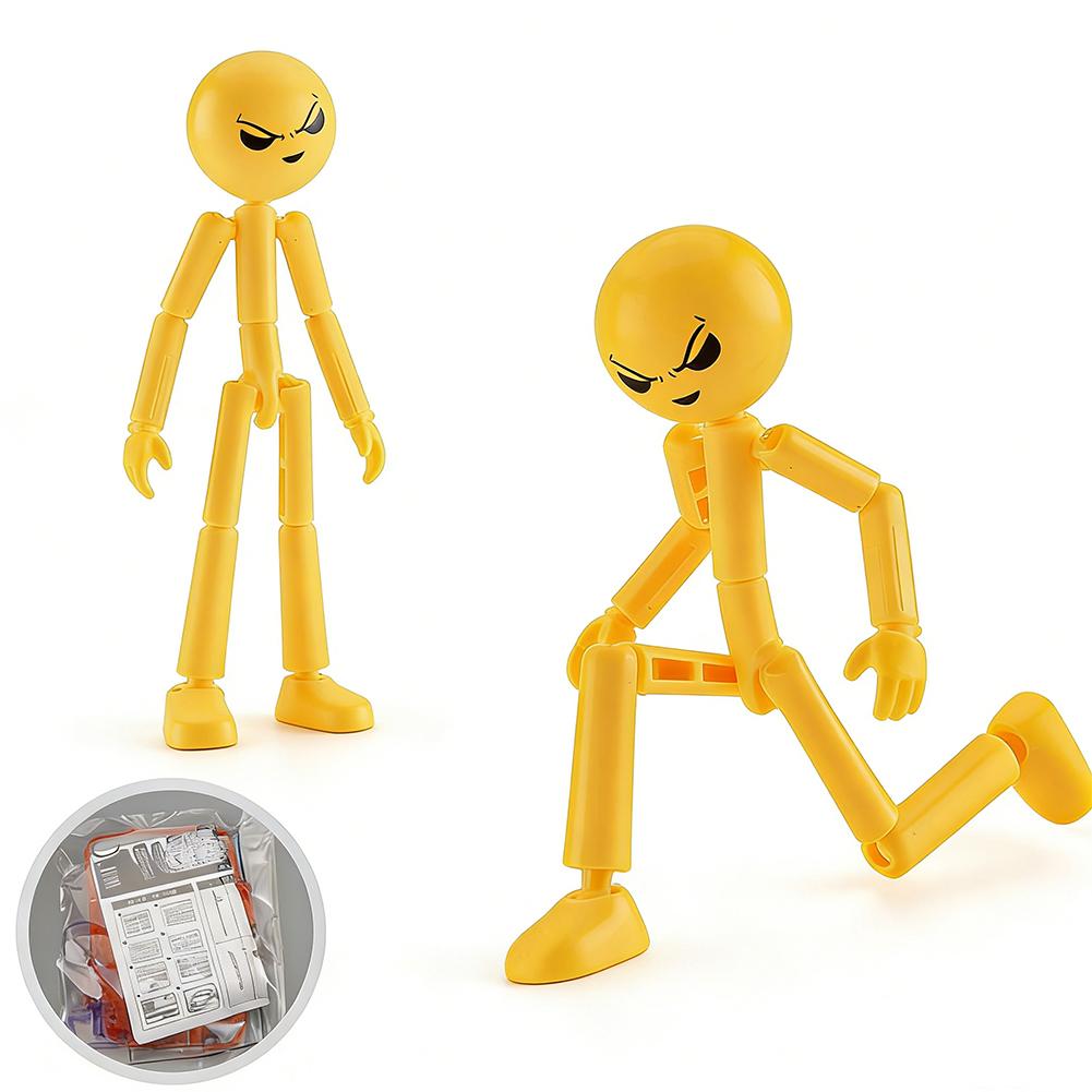 3D-печатная шарнирная фигурка-манекен, DIY-сборка, подвижный робот, красная полупрозрачная модель-игрушка, подарок