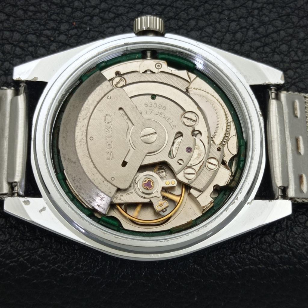 ЯПОНИЯ SEIKO 5 АВТОМАТИЧЕСКИЕ МУЖСКИЕ 6309A ВОССТАНОВЛЕННЫЕ ЧАСЫ С ЦИФЕРБЛАТОМ КРАСНОГО ЦВЕТА a440302-4