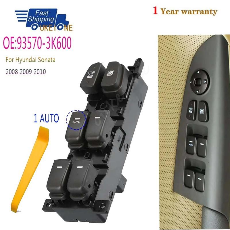93570-3K600 For Hyundai NF Sonata 2008 2009 2010 Front Left Electric Power Window Switch Lifter Control Regulator Button Parts
