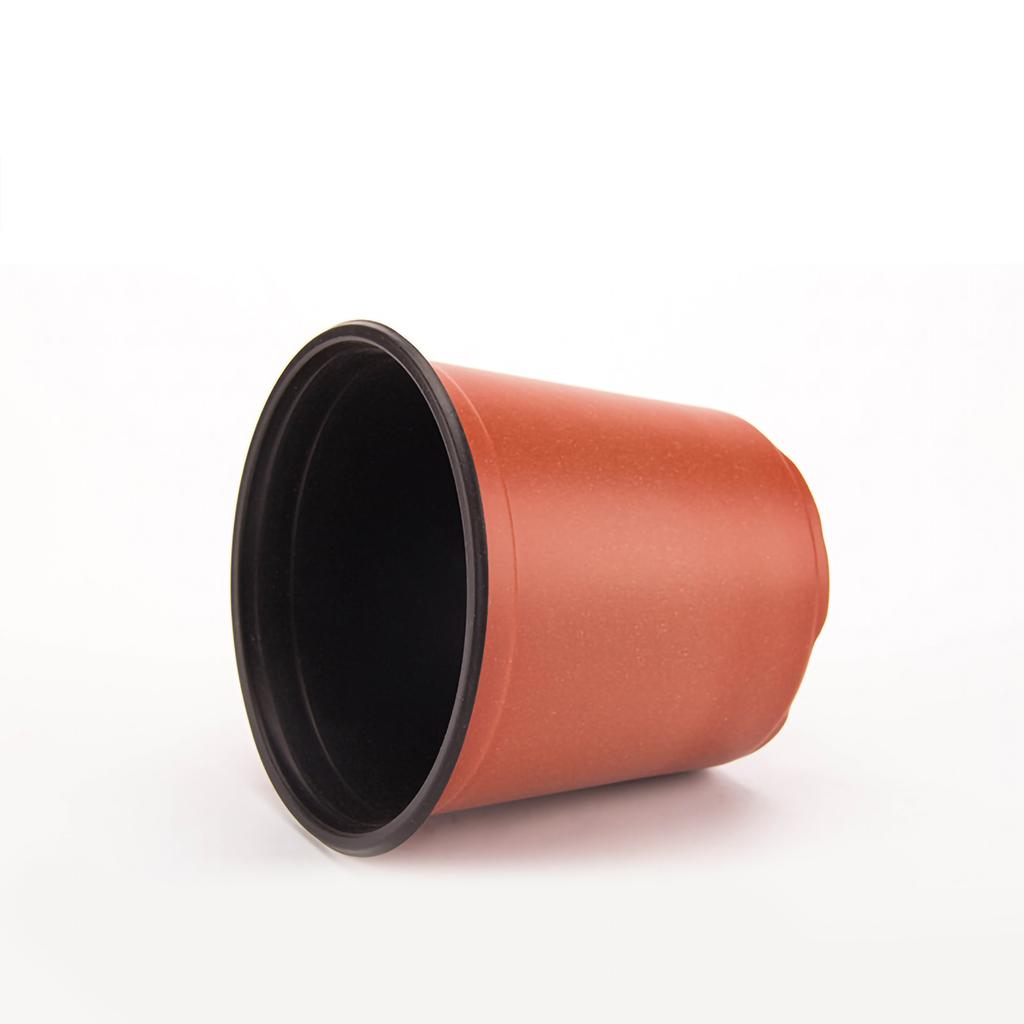 Thickened Plastic Plant Nursery Pot 2 Color Seedling Pot Flower Plant Container for Garden Balcony