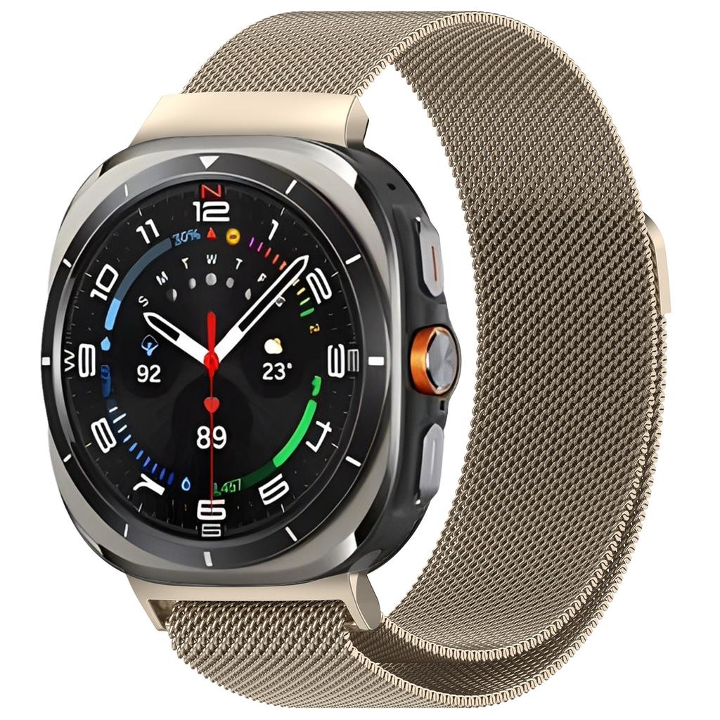 Ремешок Milanese Loop для Samsung Galaxy Watch 7 Ultra 47 мм из нержавеющей стали, магнитный браслет без зазоров, ремешок Galaxy Watch 7 Ultra 47
