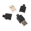 Connection Plastic Shell A Type 4 Pin DIY USB USB Adapter Male USB USB Socket USB 2.0 Connector