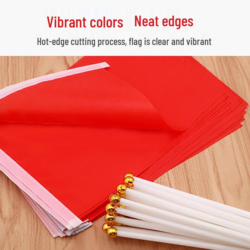 100-Pack Chinese National Day Hand Waving Flags