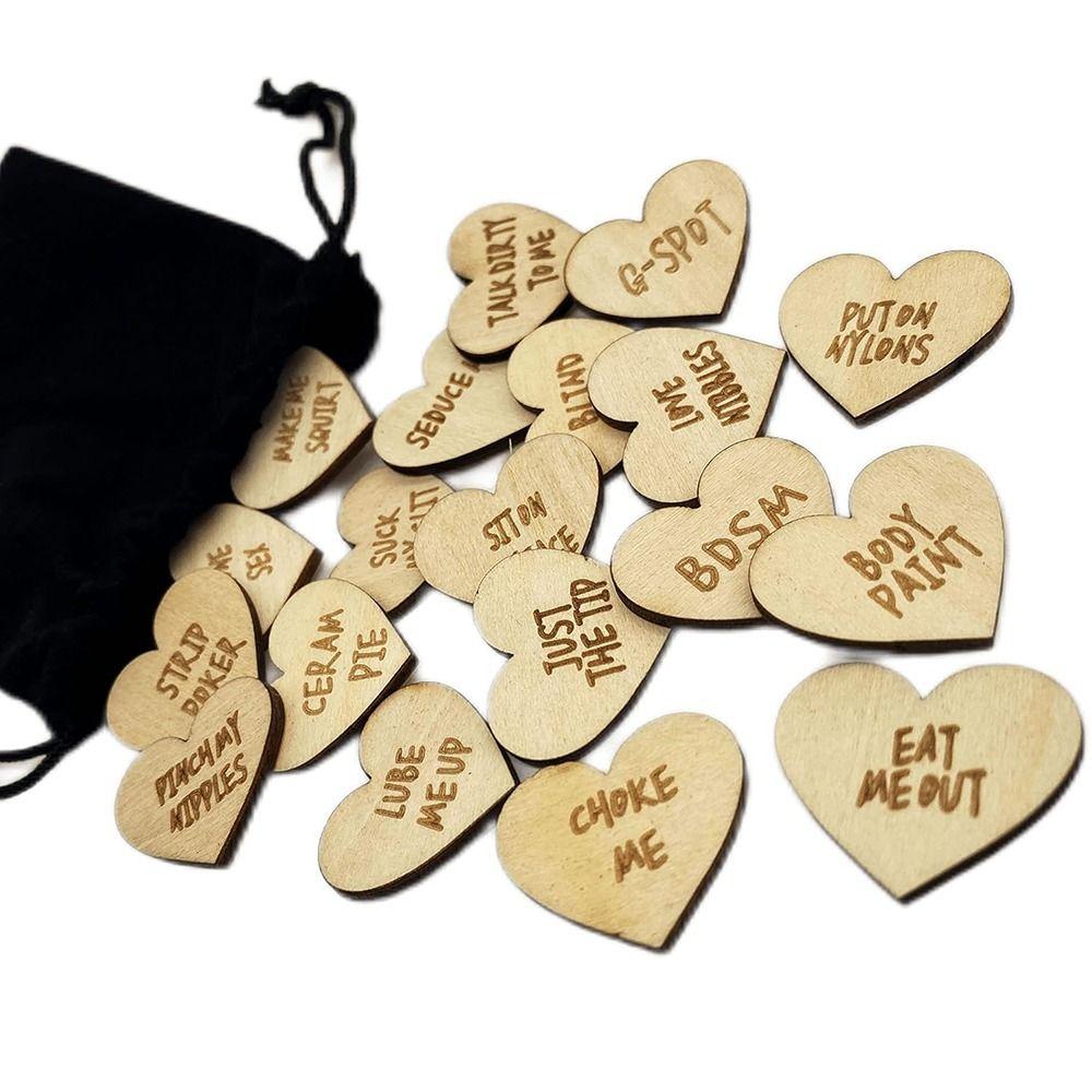 Romantic Funny Tokens Wooden Token Games for Couple Decoration Activity Tokens Birthday