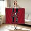 Tampa Bay Buccaneers Print Flannel Blanket High Quality Warm Comfortable Cover for All Seasons Perfect for Gifts Home Decor