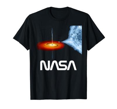 Официально лицензированная НАСА футболка с изображением черной дыры Цигнус