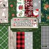 Vintage Christmas Background Paper 6-inch Single Sided Pattern - Scrapbooking Handbook Background Paper DIY Album Decor Card HMM