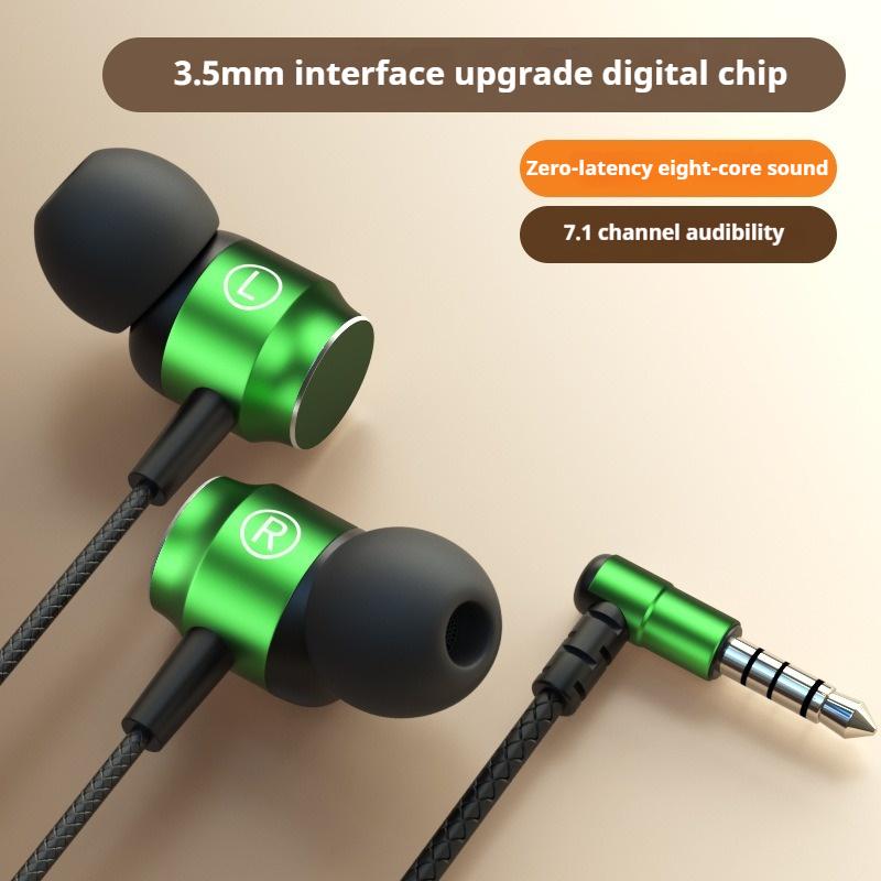 Metal Design Type C&3.5mm Wired Gamer Earphones 6D Stereo Sound Headsets Magnetic In-Ear Headphones For Samsung Handfree HD Call